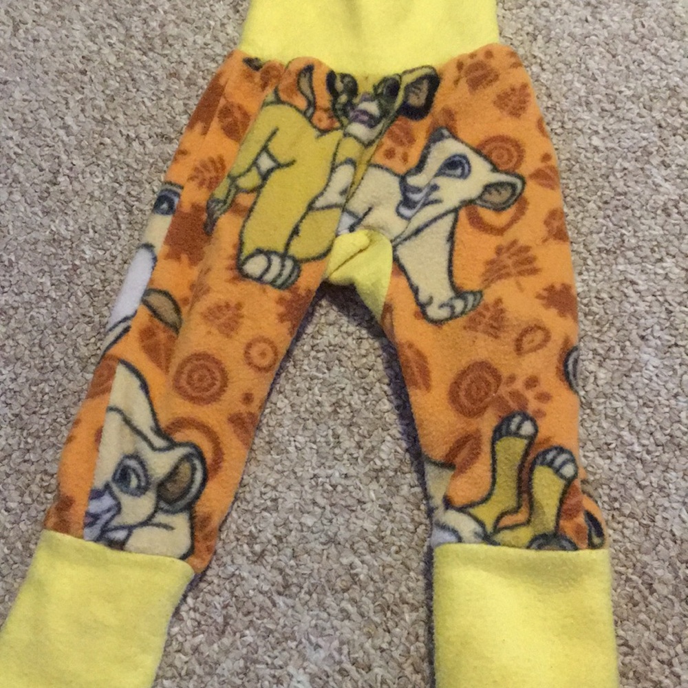 Cloth Diaper Flee e Lion King Pants 6m to 2T